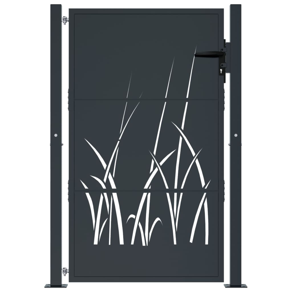 Porta Vidaxl 105x130 cm con antracite in acciaio di base