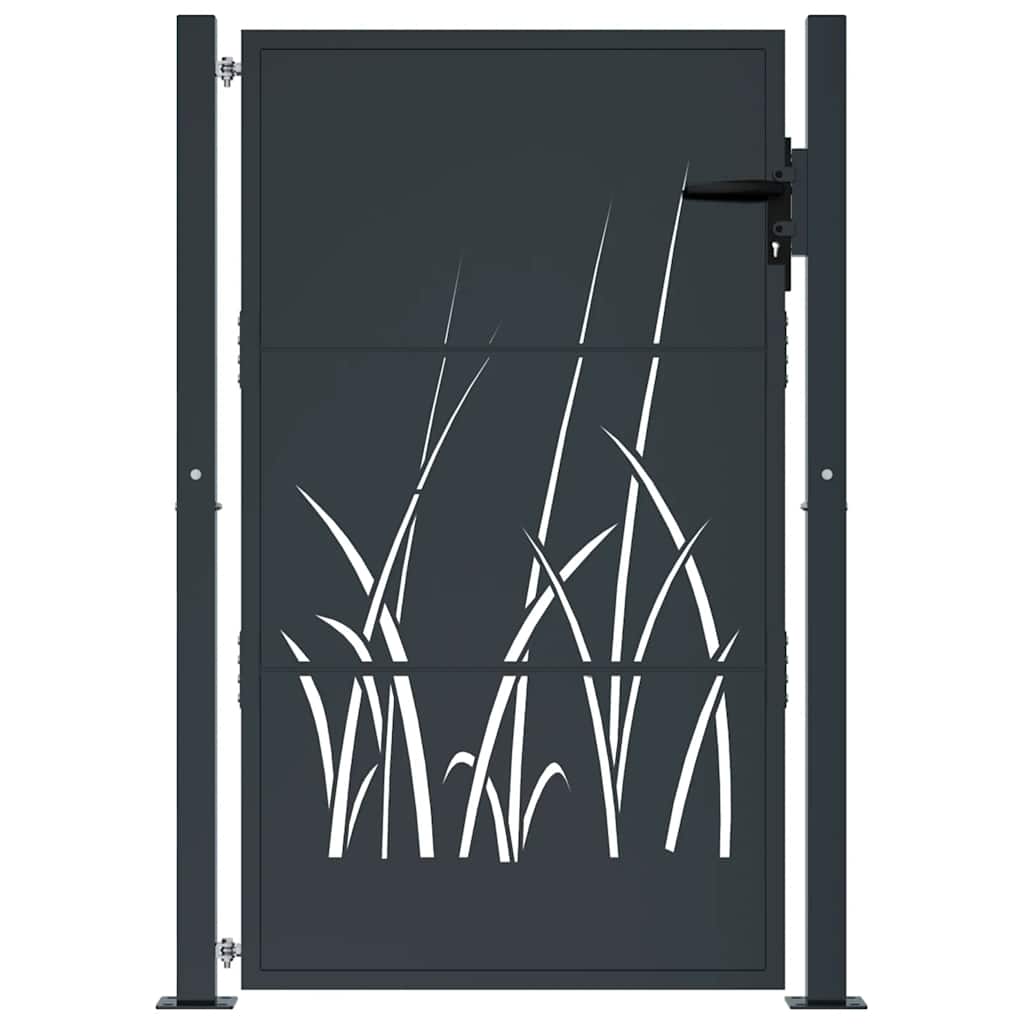 Porta Vidaxl 105x155 cm con antracite in acciaio di base