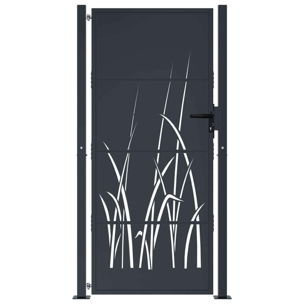 Porta Vidaxl 105x180 cm con antracite in acciaio di erba