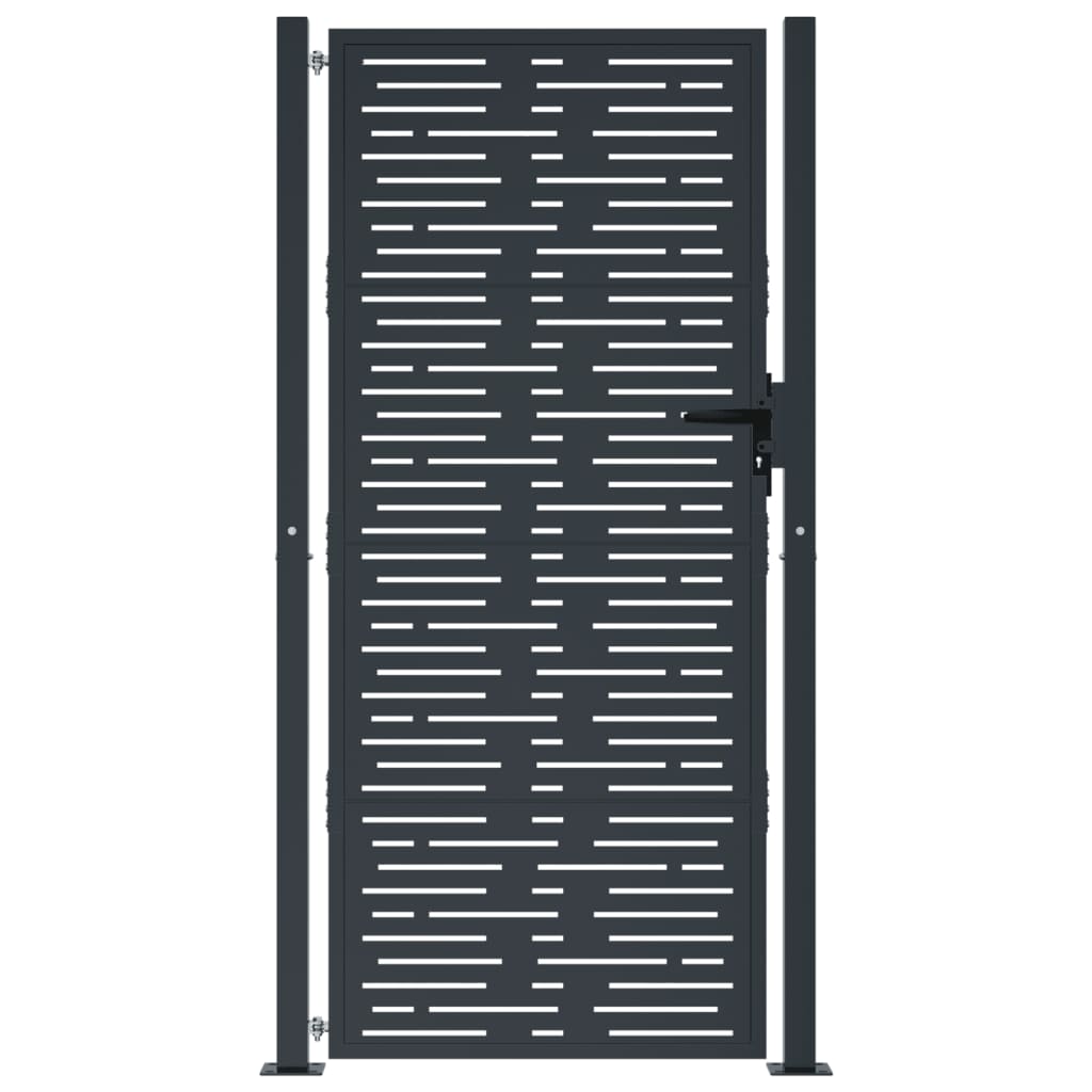 Porta Vidaxl 105x180 cm con antracite in acciaio quadrato