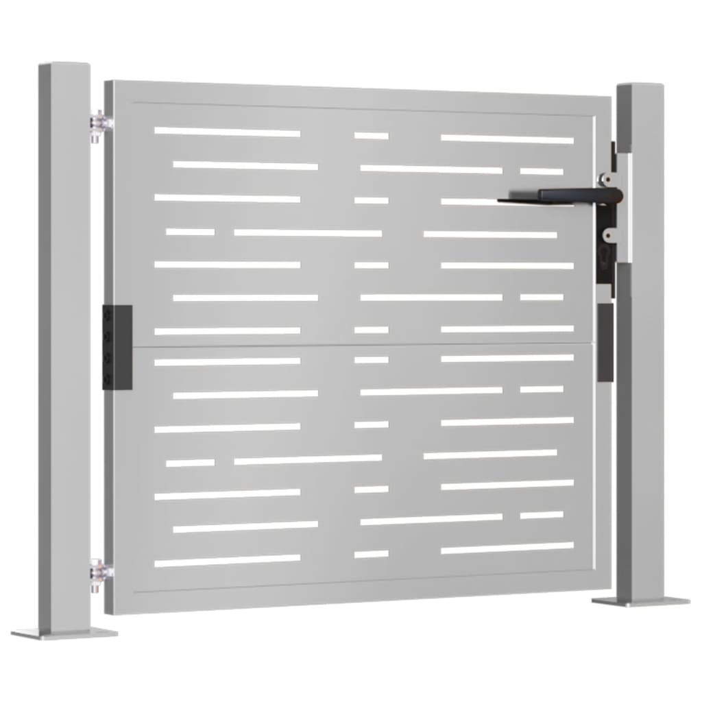 Vidaxl poort vierkant 100x100 cm cortenstaal