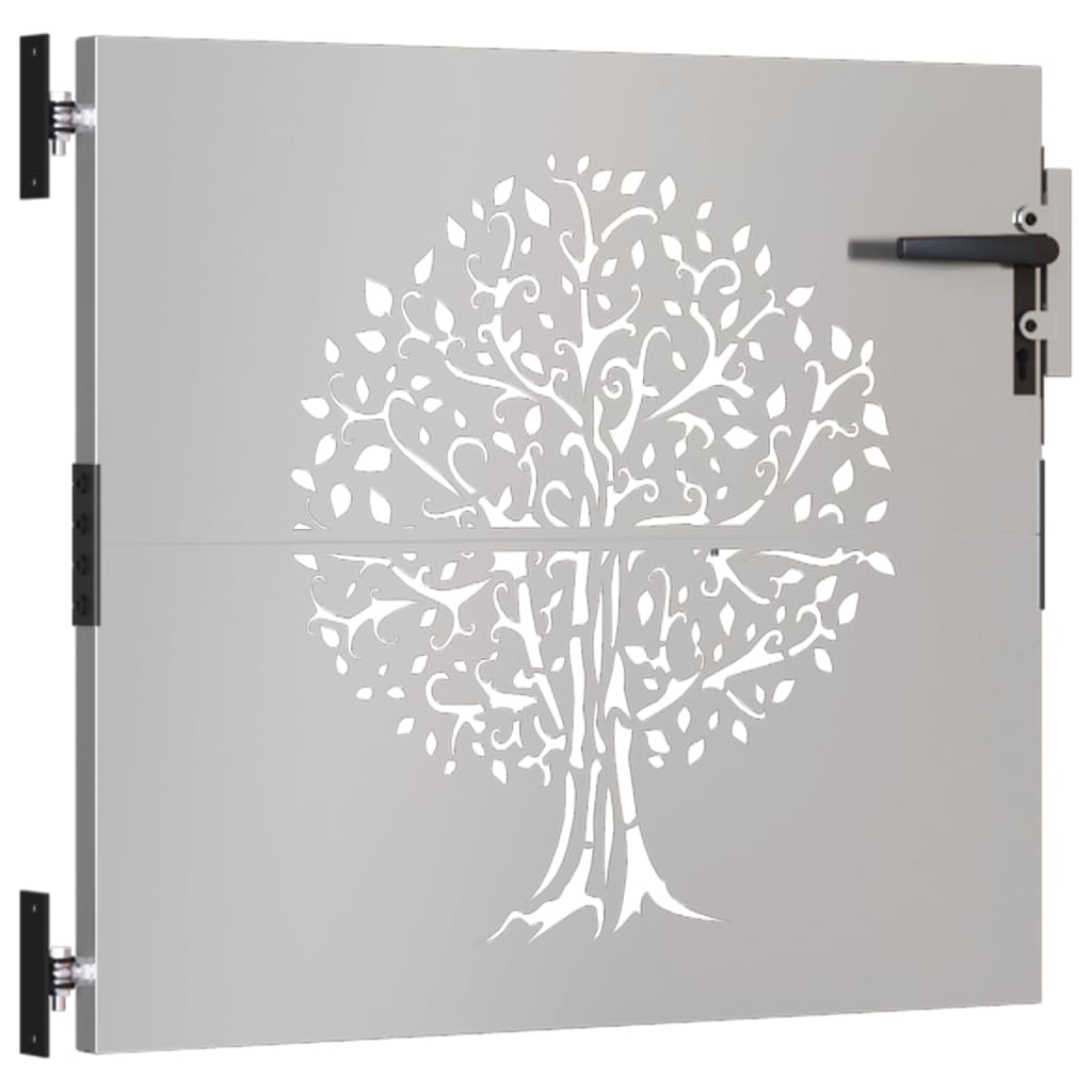 Vidaxl Poort 85x75 cm Design dell'albero Cortenstaal