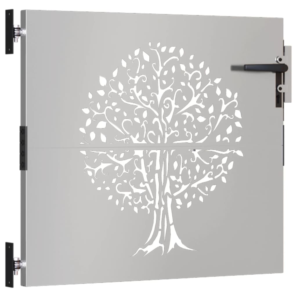 Vidaxl Poort 85x100 cm Design dell'albero Cortenstaal