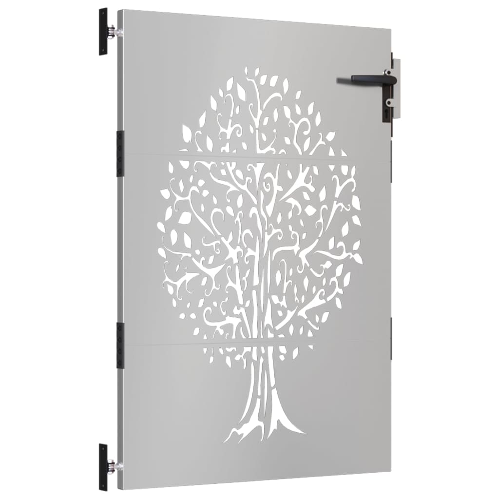 Vidaxl Poort 85x125 cm Design dell'albero Cortenstaal