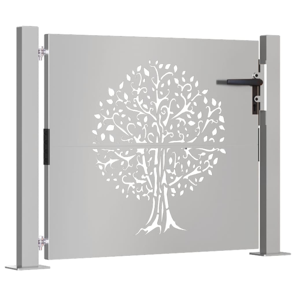 Vidaxl Poort 105x80 cm Diseño de árboles Cortenstaal