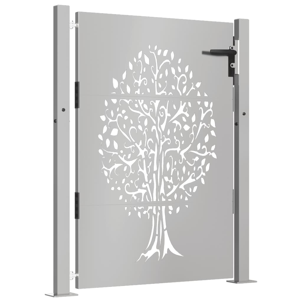 Vidaxl Poort 105x130 cm Design dell'albero Cortenstaal