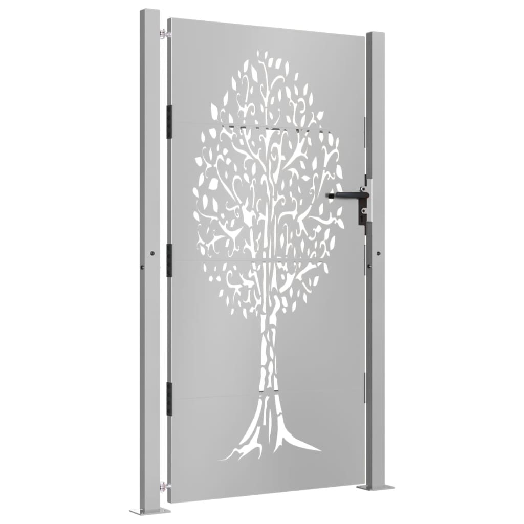 Vidaxl Poort 105x205 cm Cortenstaal Boom Design