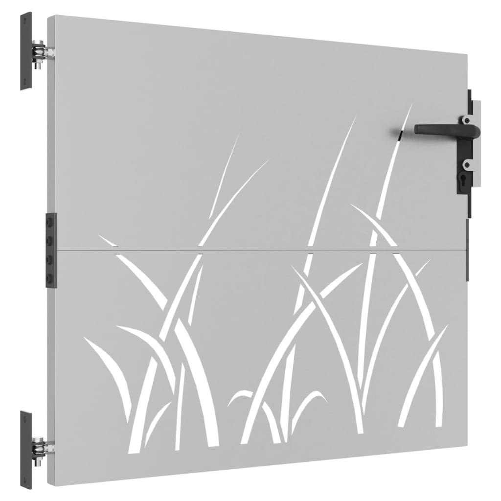 Vidaxl Poort 85x100 cm Design de hierba Cortenstaal