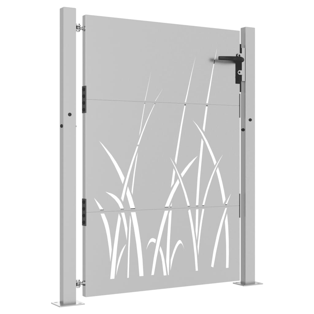 Vidaxl Poort 105x155 cm Design de hierba Cortenstaal