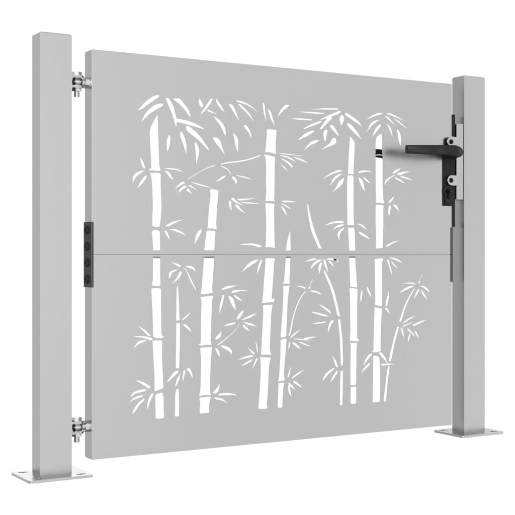 Porta Vidaxl 105x80 cm Design di bambù Cortenstaal