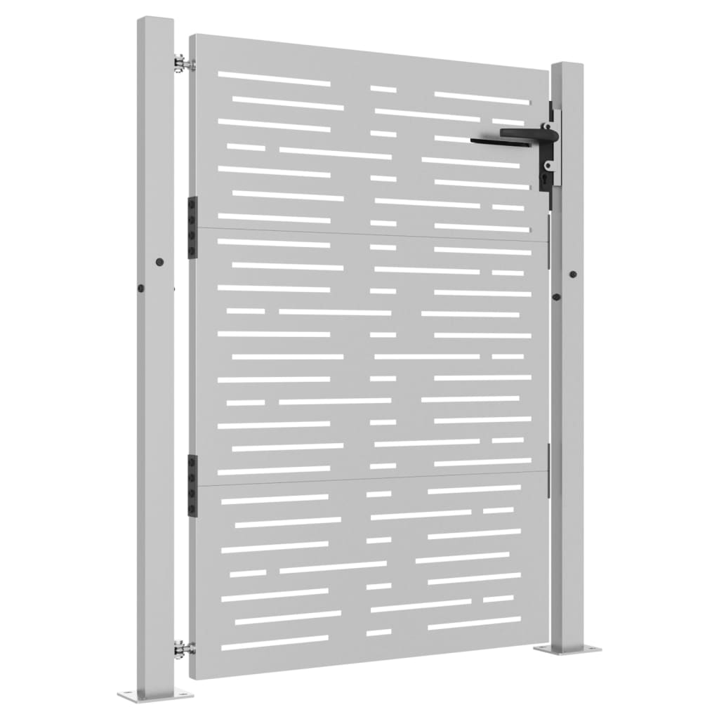 Vidaxl Poort 105x130 cm Acciaio quadrato