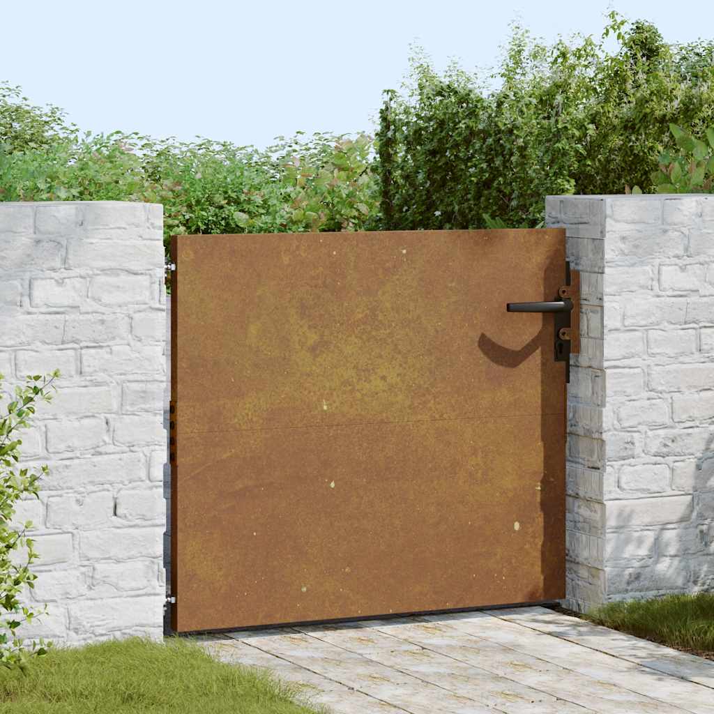 Cancello Vidaxxl 85x75 cm in acciaio corten