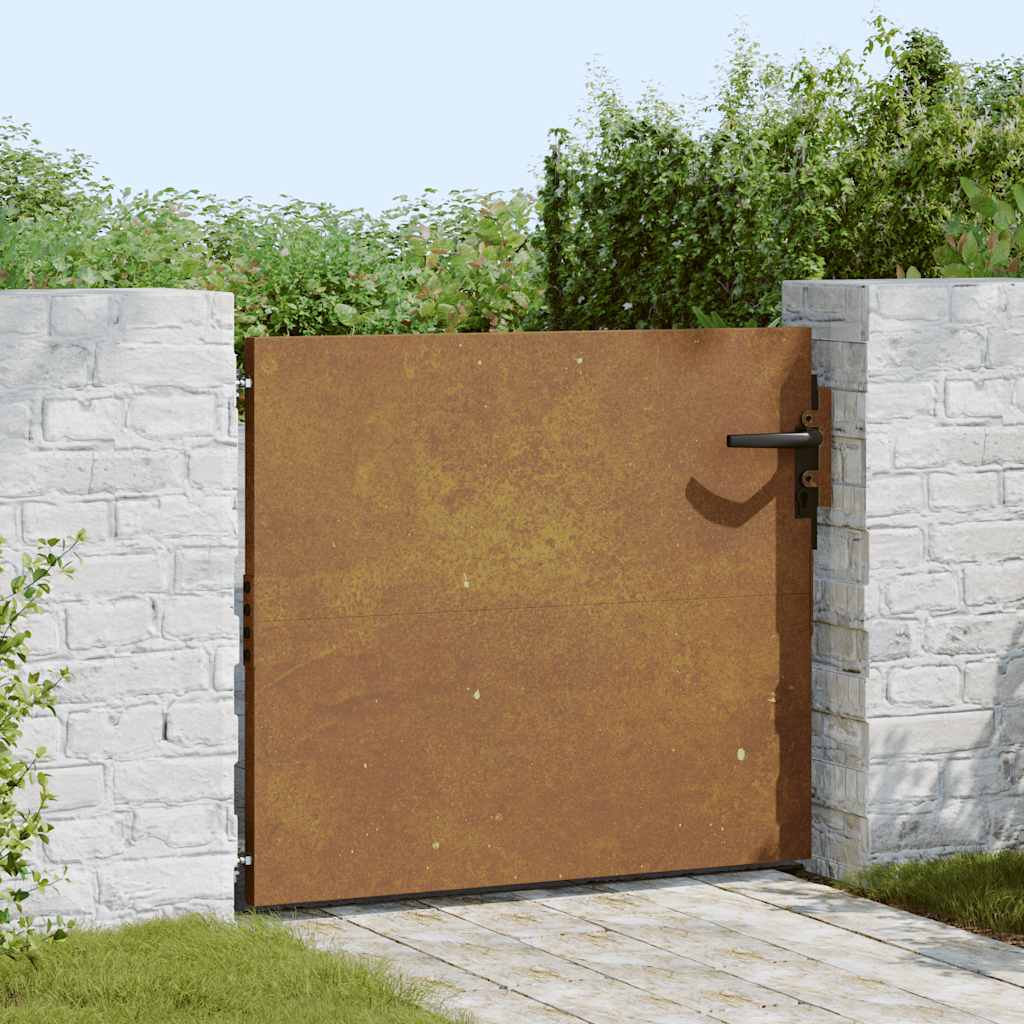 Puerta vidaxxl 85x125 cm acero corten