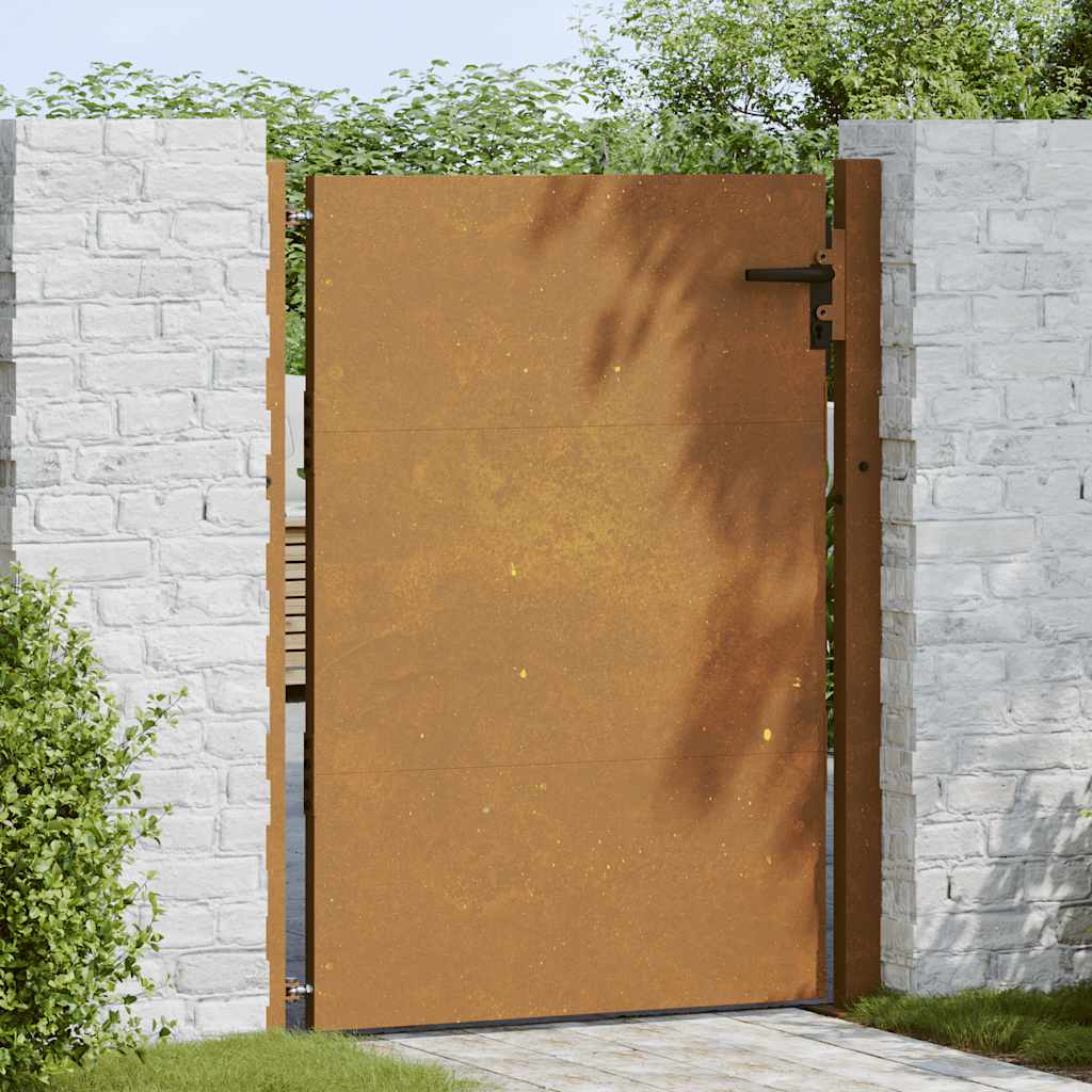 Porta Vidaxl 105x155 cm acciaio corten