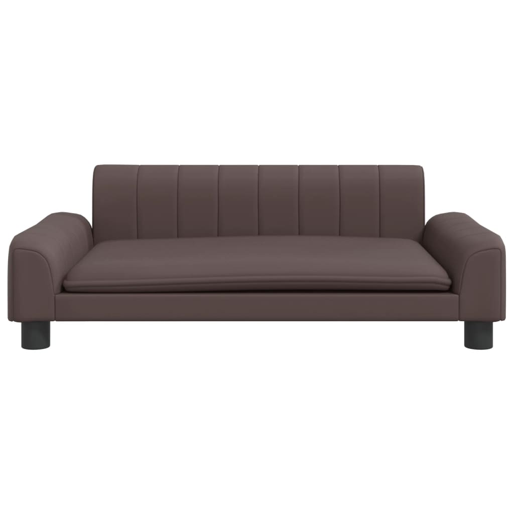 VidaXL Hondenmand 90x53x30 cm kunstleer bruin
