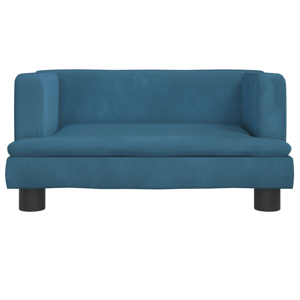 VidaXL Hondenmand 60x40x30 cm fluweel blauw