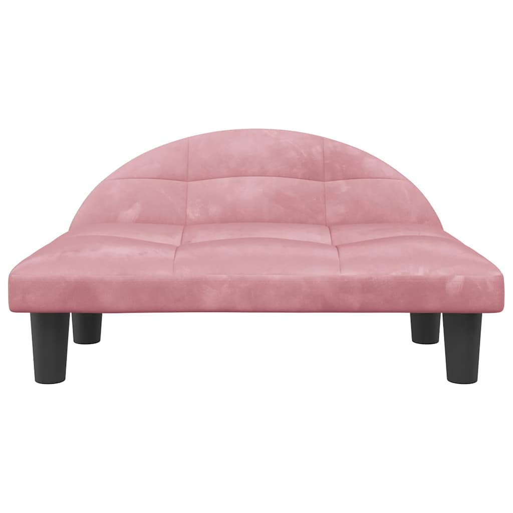 Cesta de perros Vidaxl 70x52x30 cm Velvet Pink