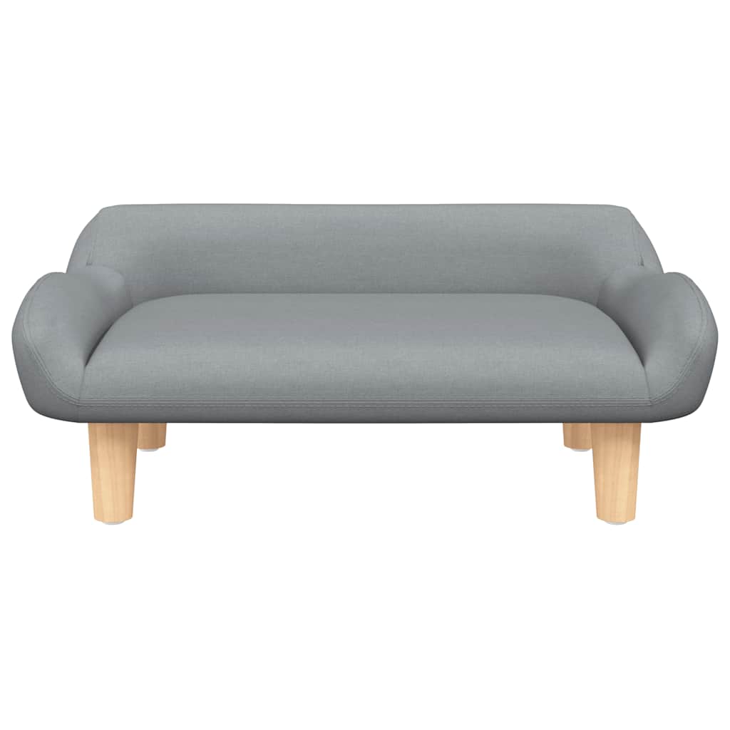 Vidaxl Dog Basket 70x40x24 cm tessuto grigio chiaro