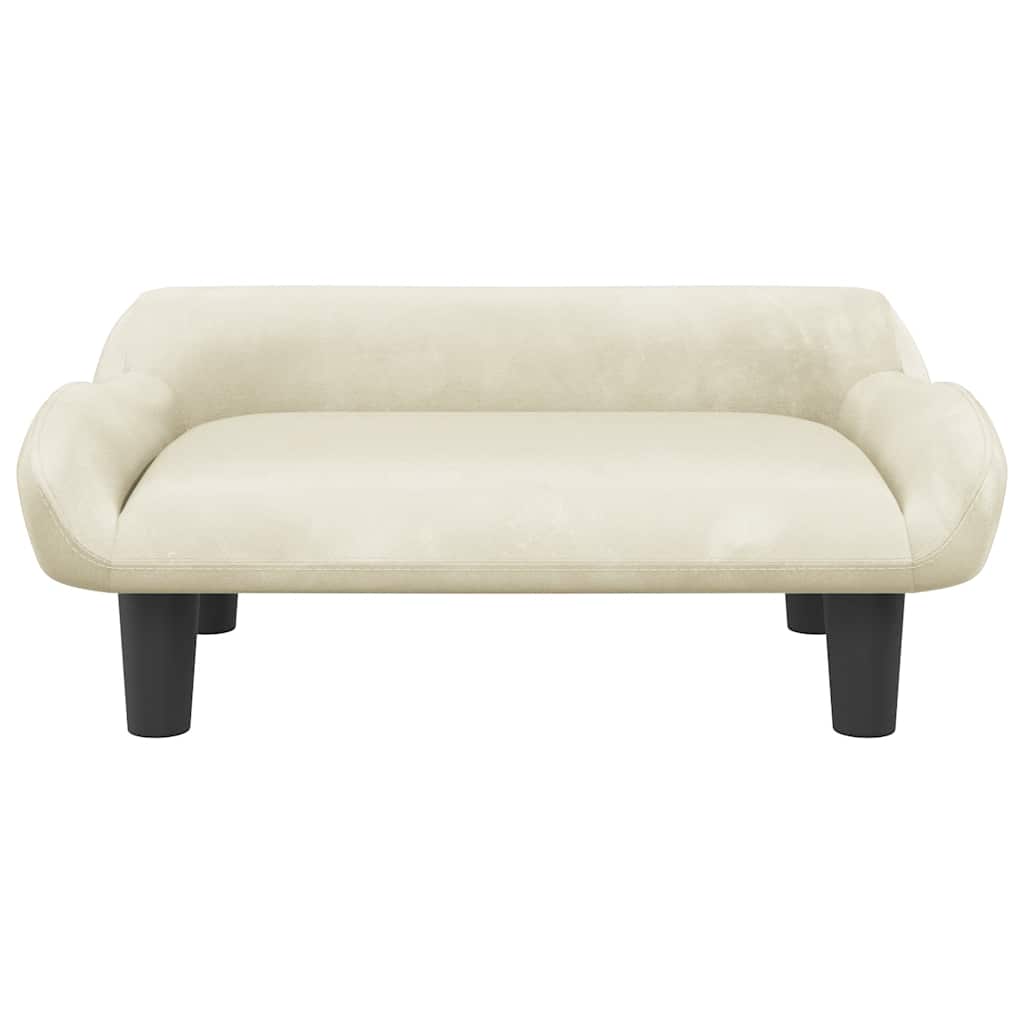 Vidaxl Dog Basket 70x40x24 cm Crema di velluto