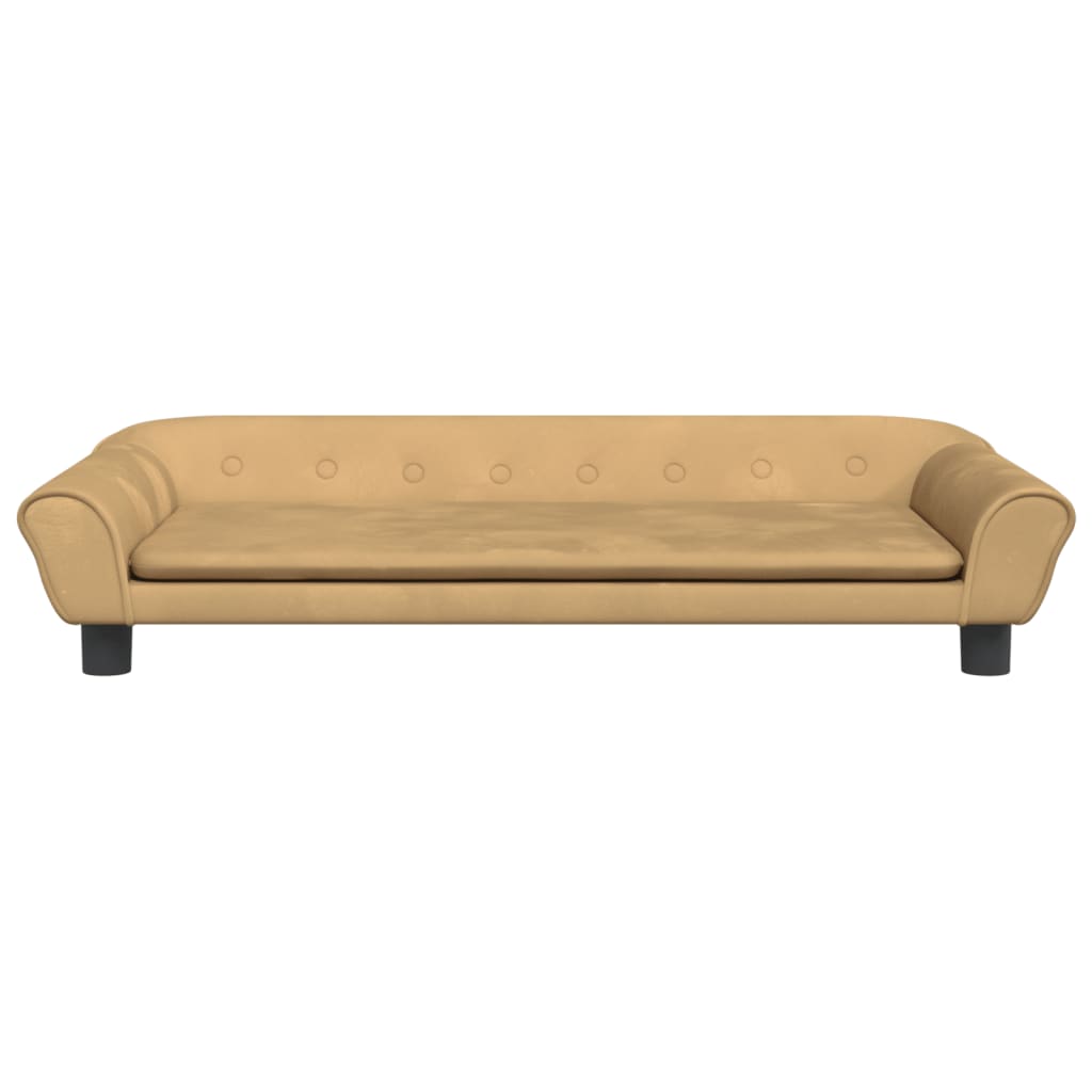 Vidaxl hondenmand 100x50x21 cm fluweel bruin