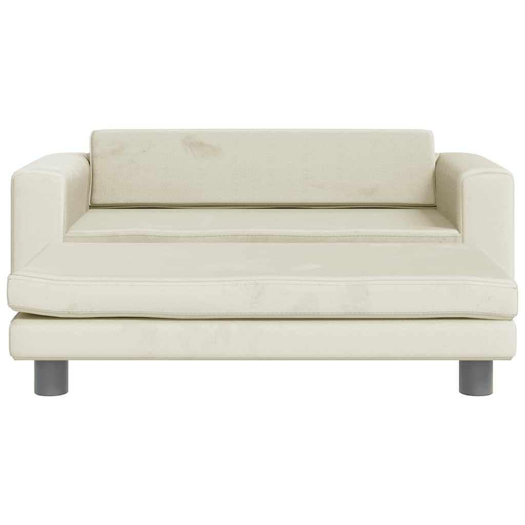 Vidaxl Dog Ceste con estensione 100x50x30 cm Crema di velluto
