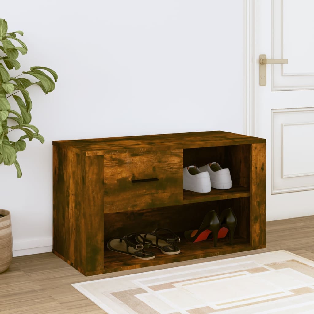 Vidaxl Cabinet da scarpe 80x35x45 cm Colore in legno di legno