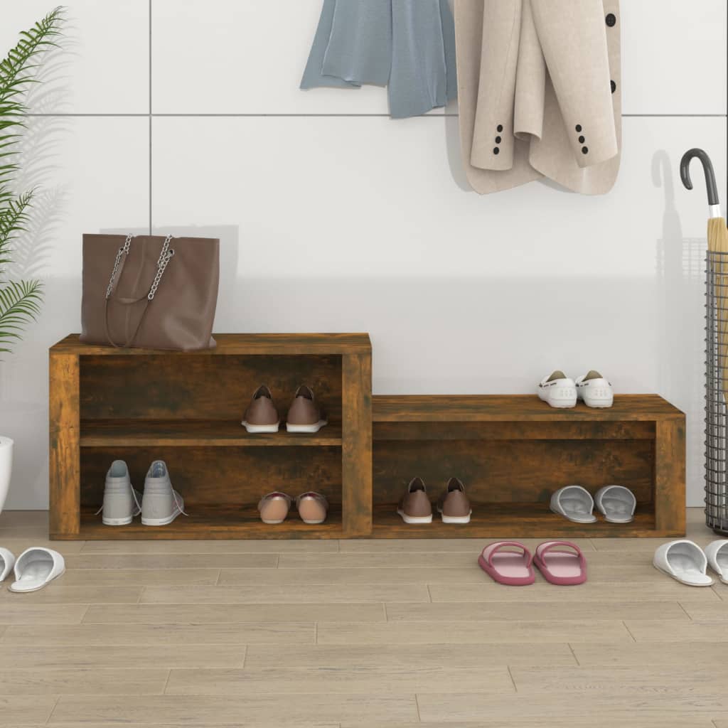 Vidaxl Cabinet da scarpe 150x35x45 cm Colore in legno a legna