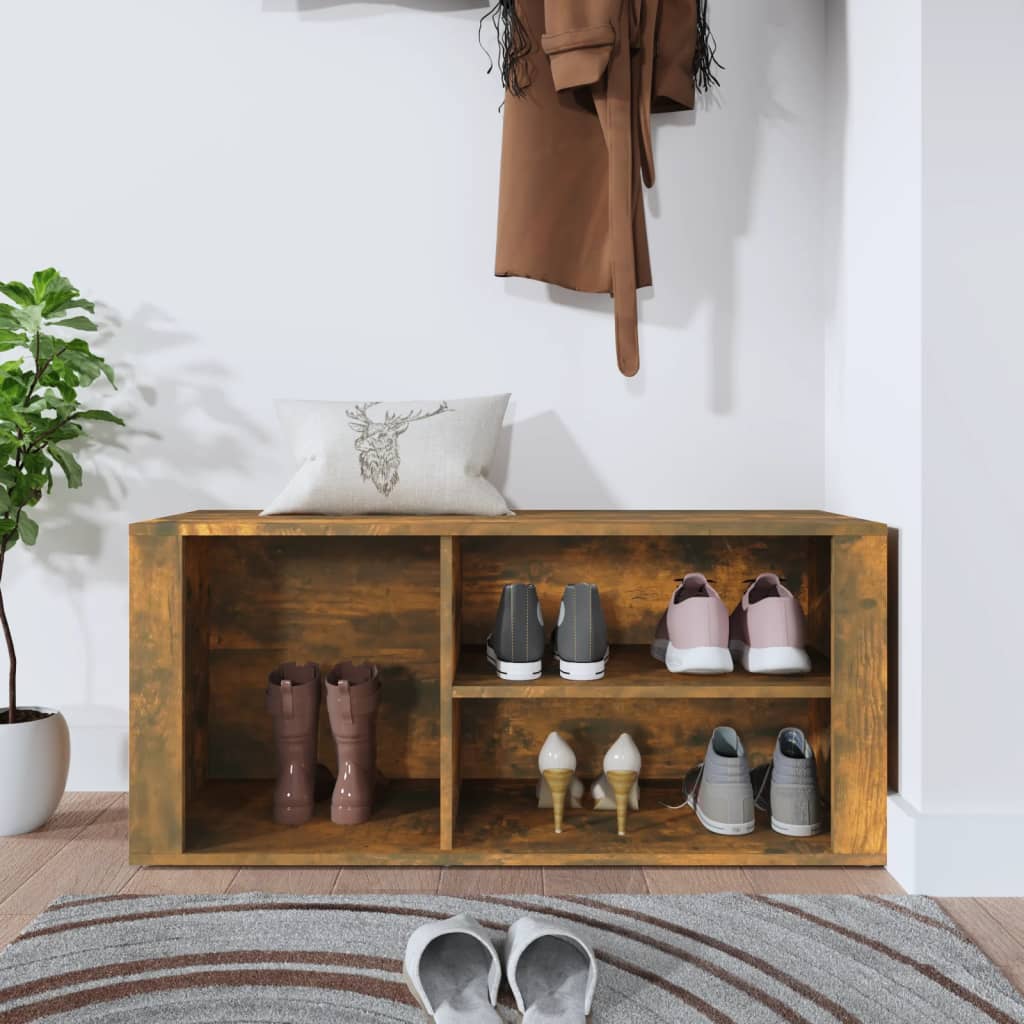 Vidaxl Cabinet da scarpe 100x35x45 cm Colore in legno di legno