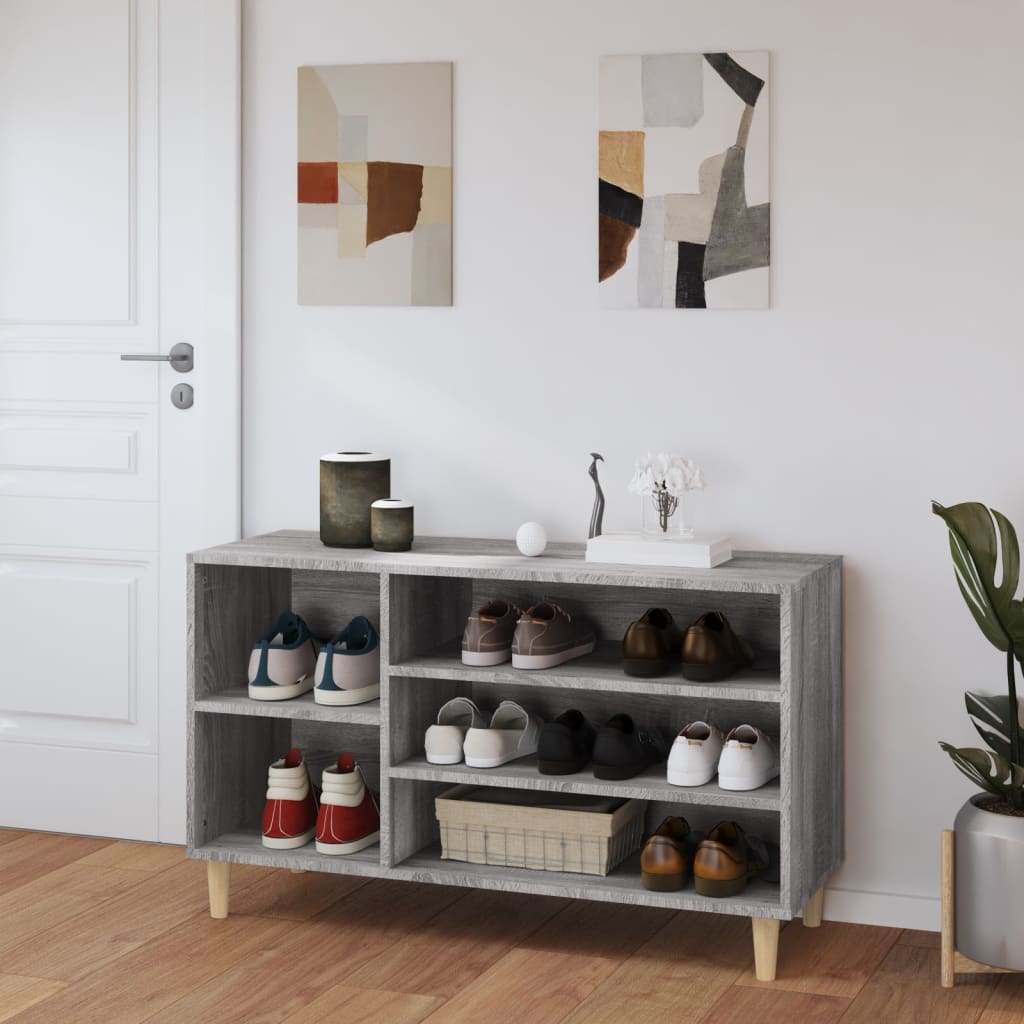 Vidaxl Cabinet da scarpe 102x36x60 cm Properpata Sonoma Grey