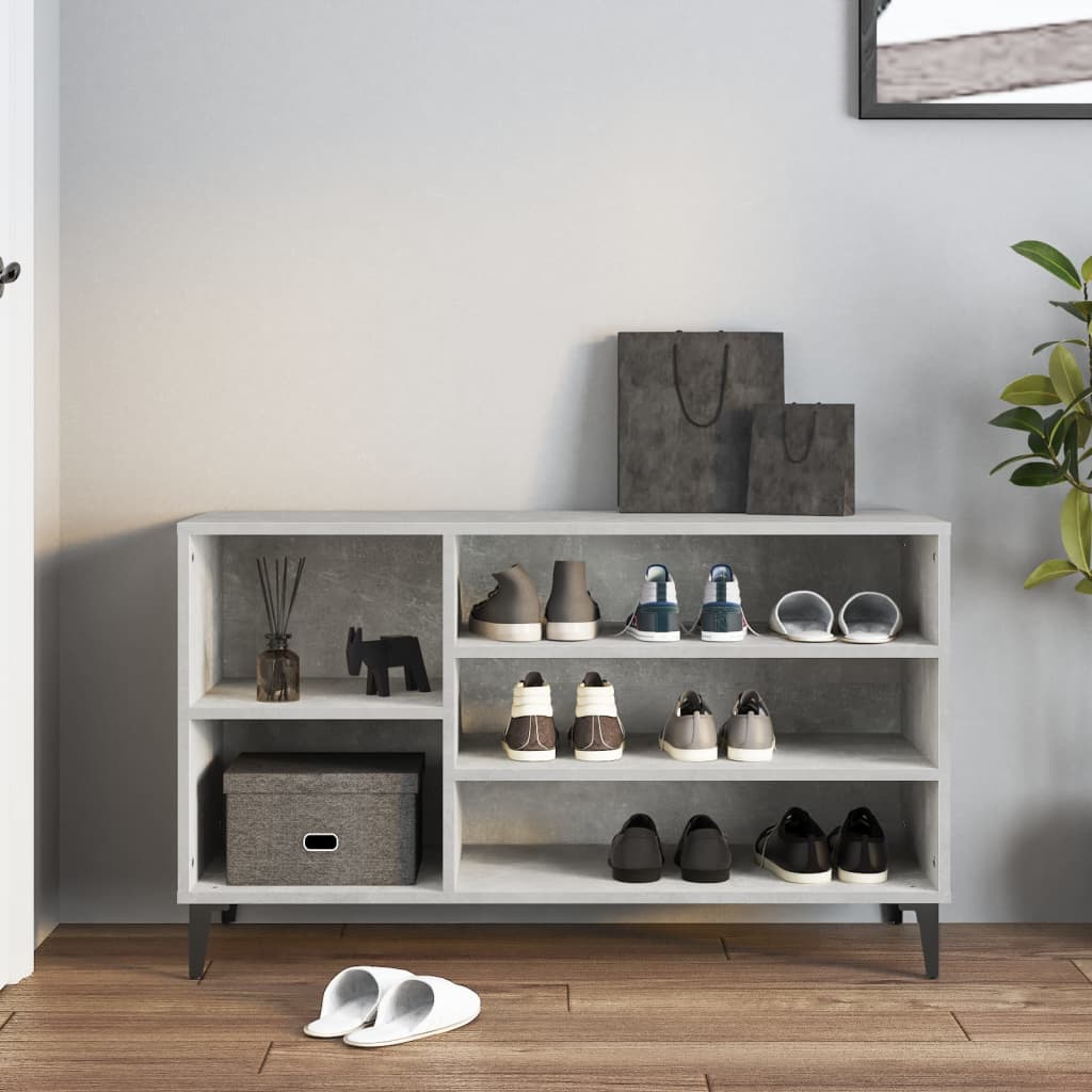 Gabinete de zapatos Vidaxl 102x36x60 cm Precio de concreto de madera procesada