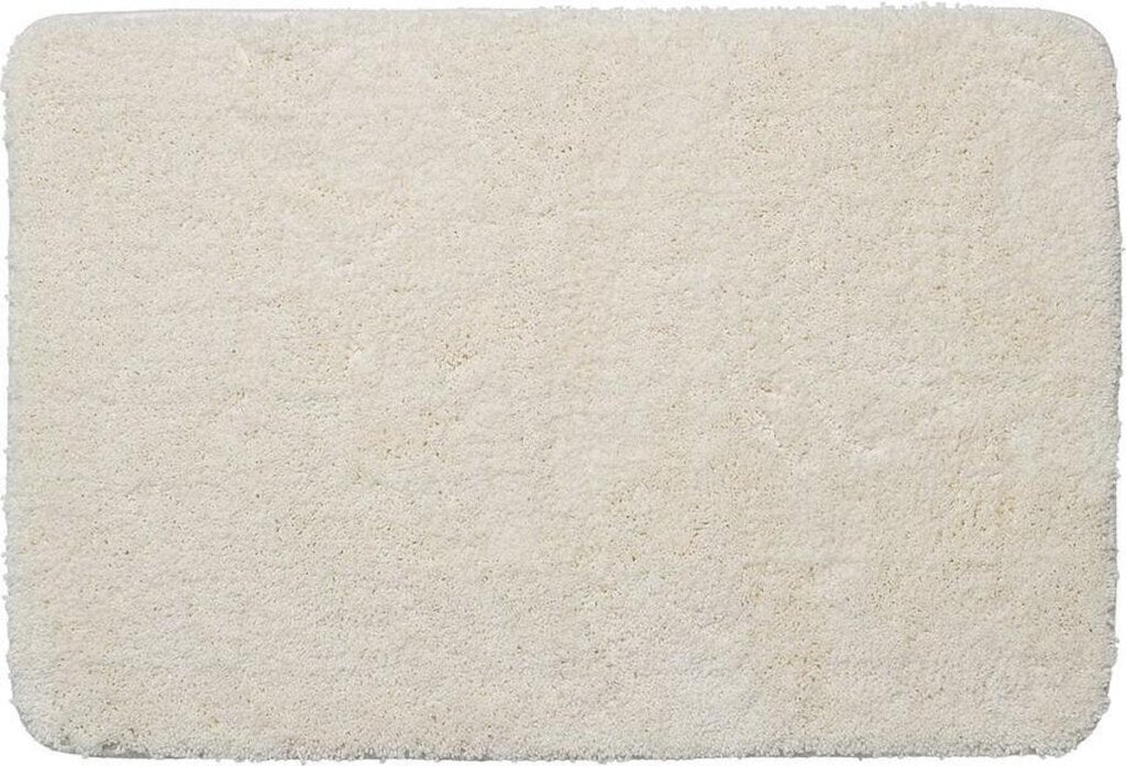 Pelle di pelle di guarnizione badmat angora 60x90 cm in poliestere off-bianco