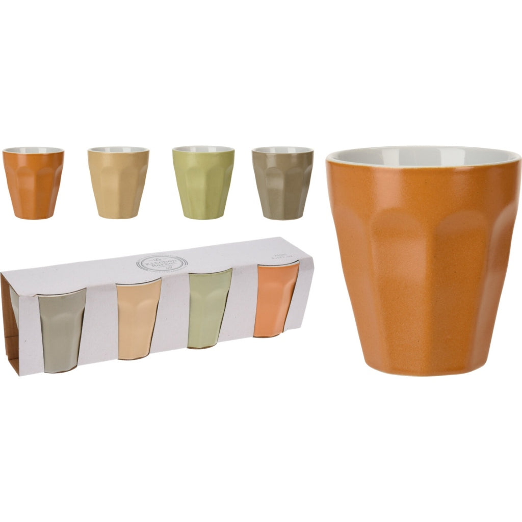 Eccellente Coppa di casalinga per la casa set porcellana 250 ml 4 pezzi