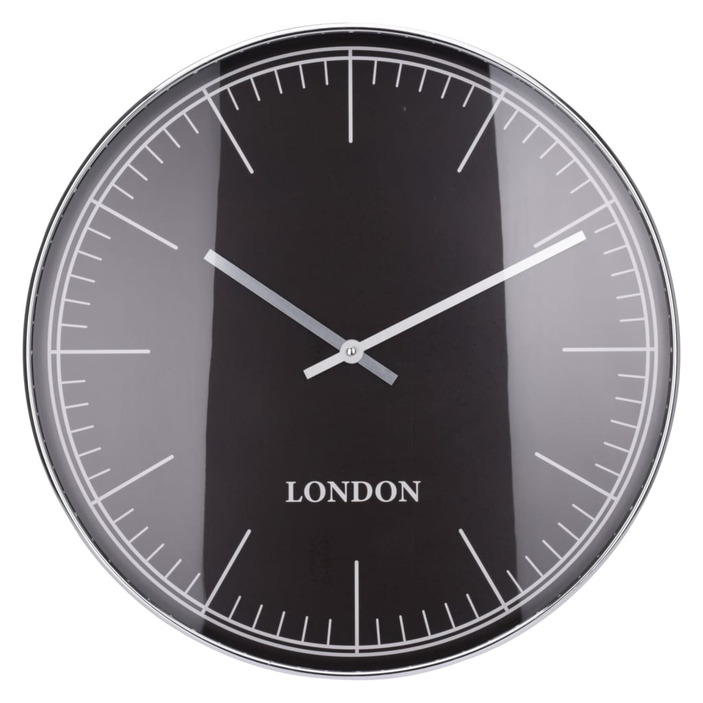 H S COLECCIÓN H S COLLECCIÓN Reloj de pared Londres Silver Black