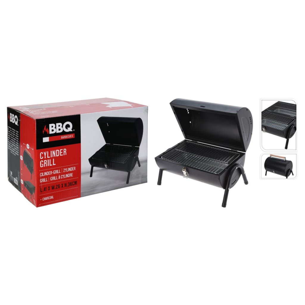 Progarden Progarden Cilindro grill per barbecue nero opaco