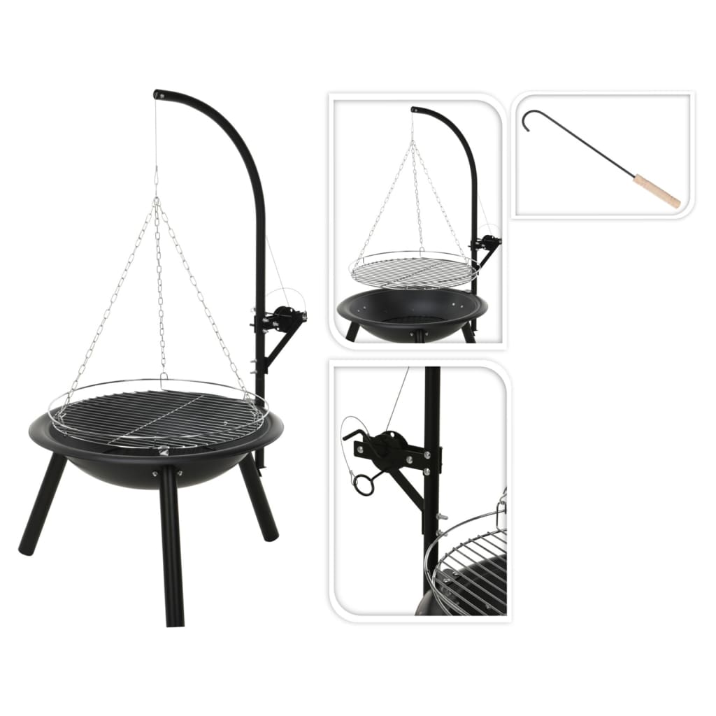 PROGARDEN PROGARDEN FUOCO COWCH con barbecue Grille BBQ 55 cm