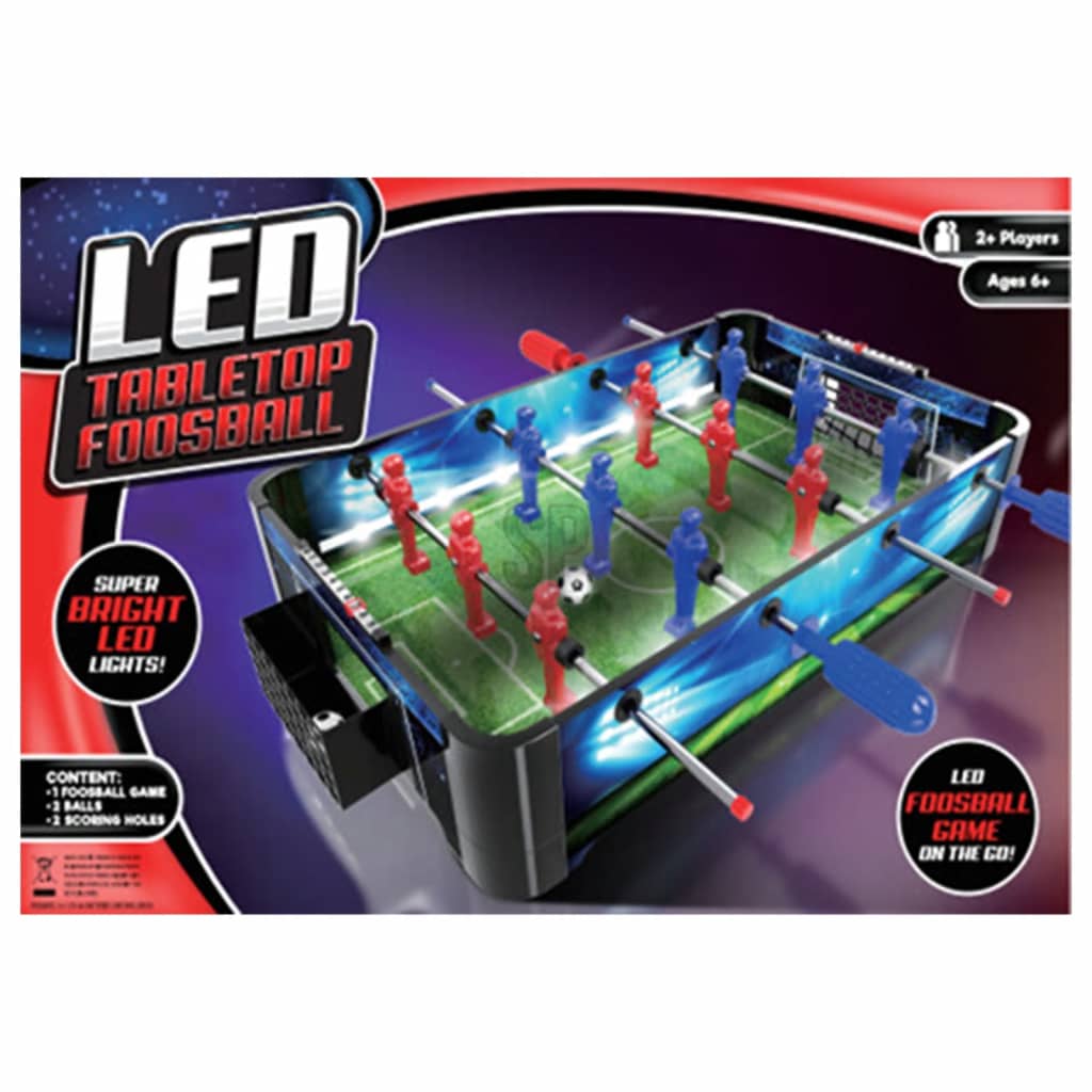 Juguetes tiernos de juguetes tiernos mesa de fútbol con iluminación LED 48.5x30x8.5 cm