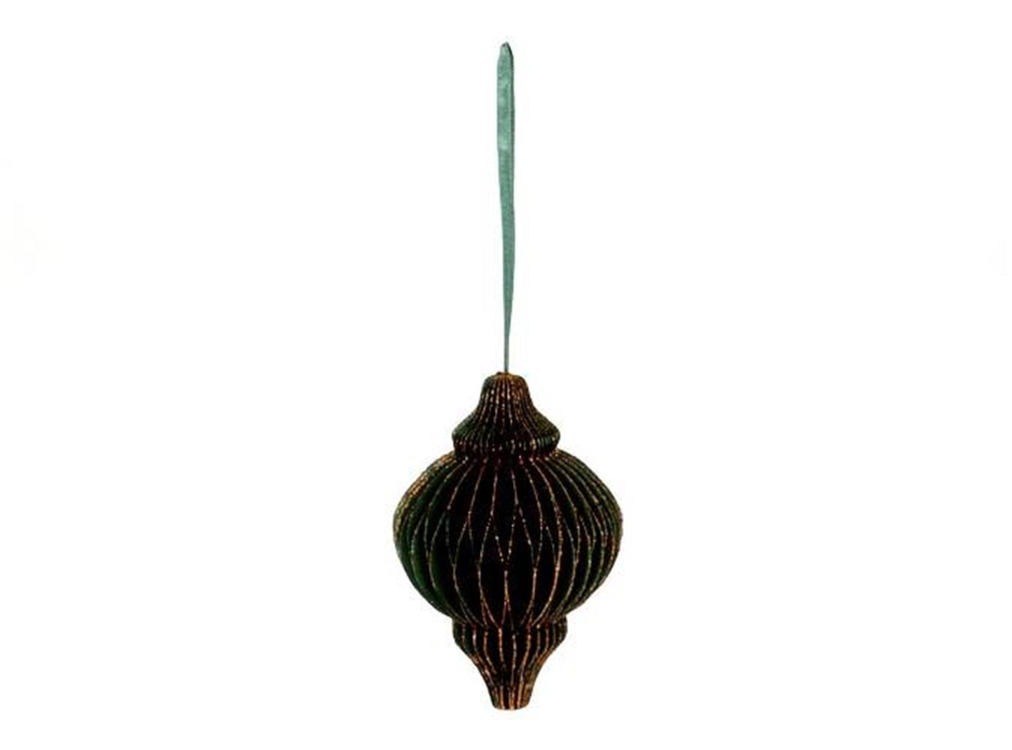 Hbx natural living deco hanger bal foldy karton 15cm groen