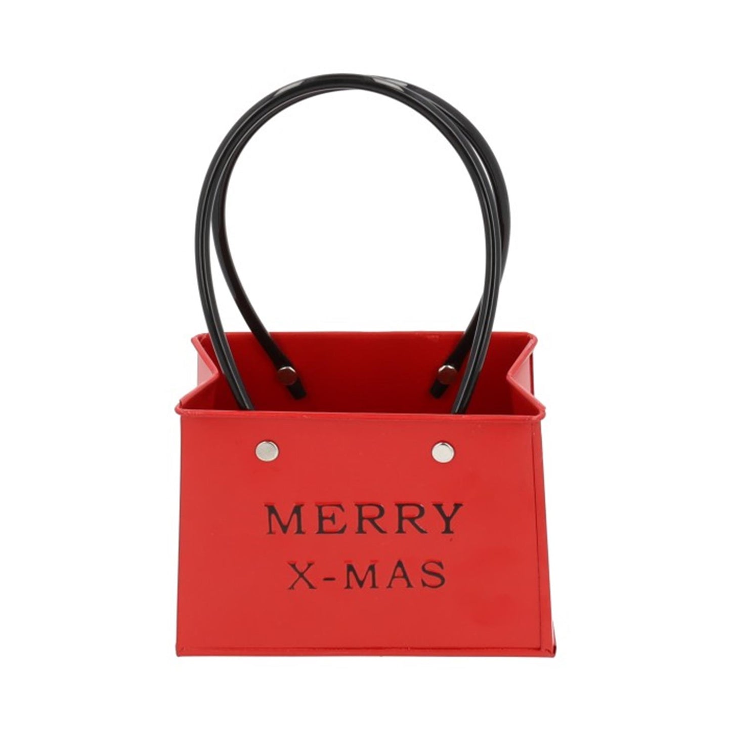Hbx natural living macetero modelo merry x-mas h12cm rojo