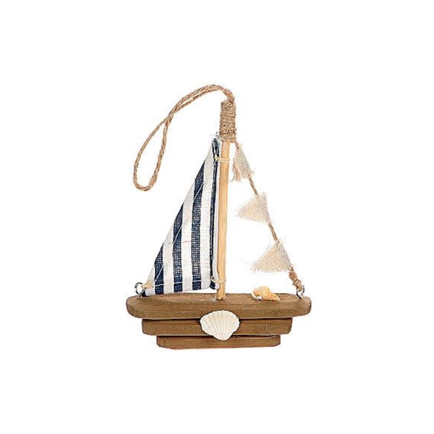 Barca a vela HBx Natural Living Pentra 6,5x2,5x13 cm