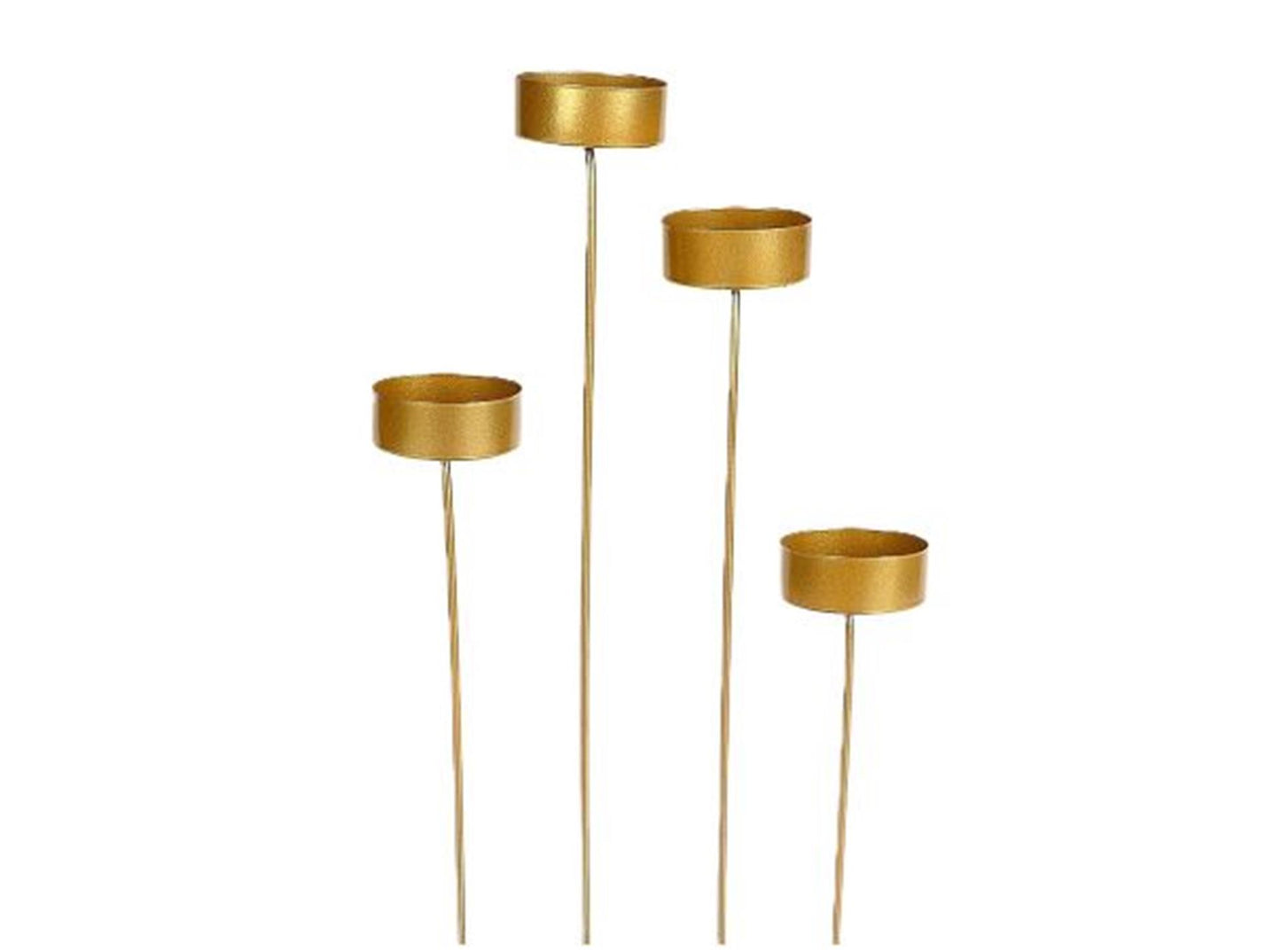 Portacandele HBx natural living oro ø4,5 cm