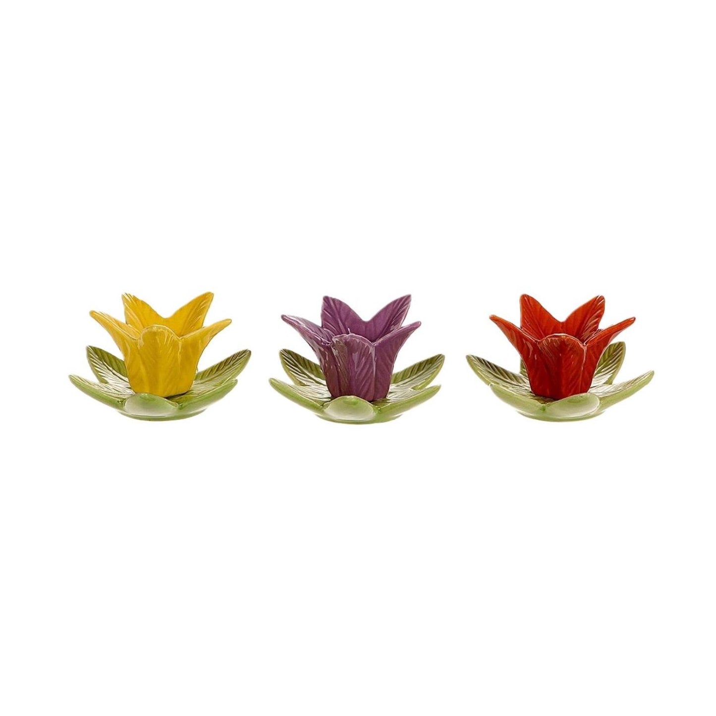 Hbx candelabro natural living narciso 10x9x4,5cm