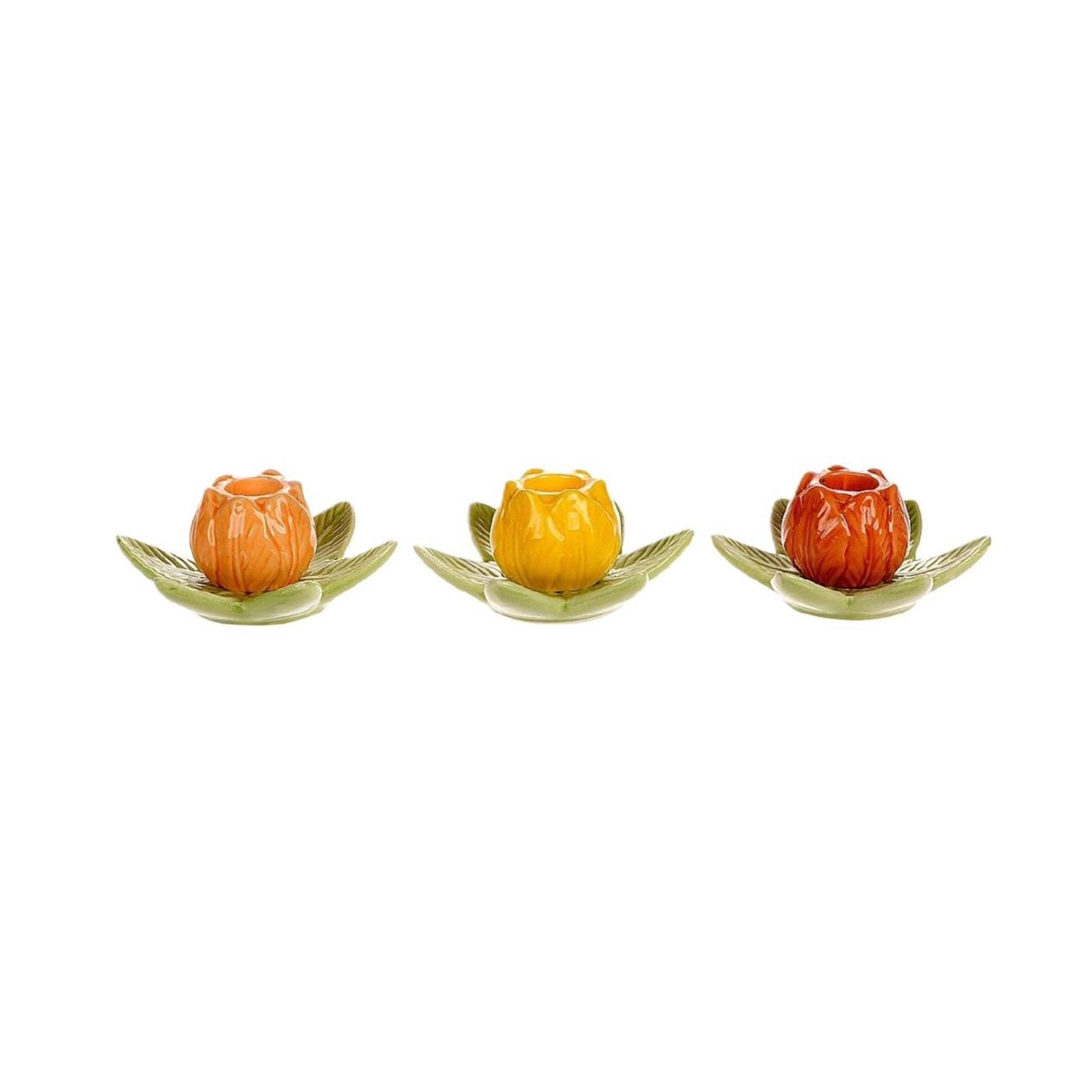 Hbx natural living hbx natrural living kandelaar tulp 10x9x5cm