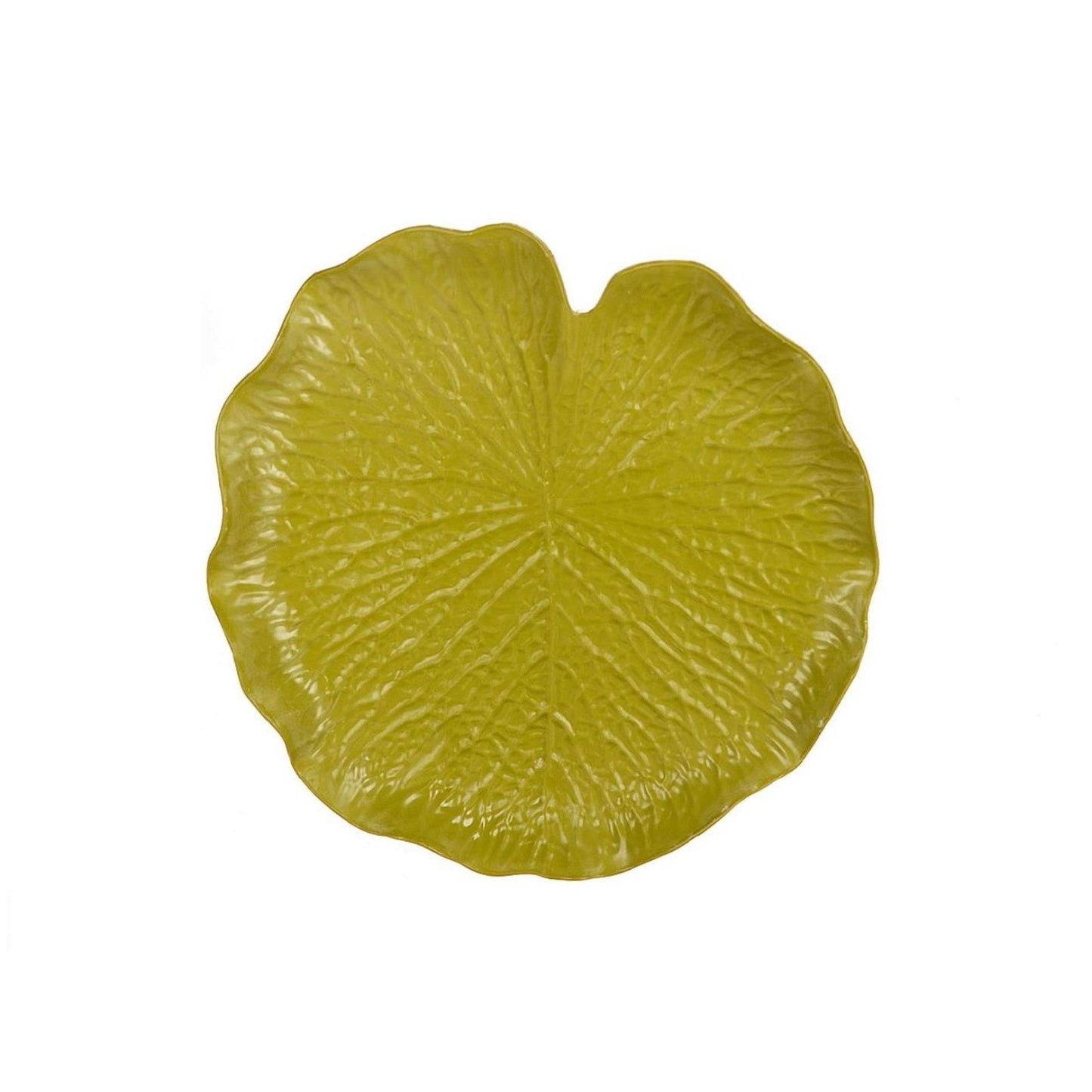 Hbx natural living meseta forma hoja melam verde ø31xh3.5cm