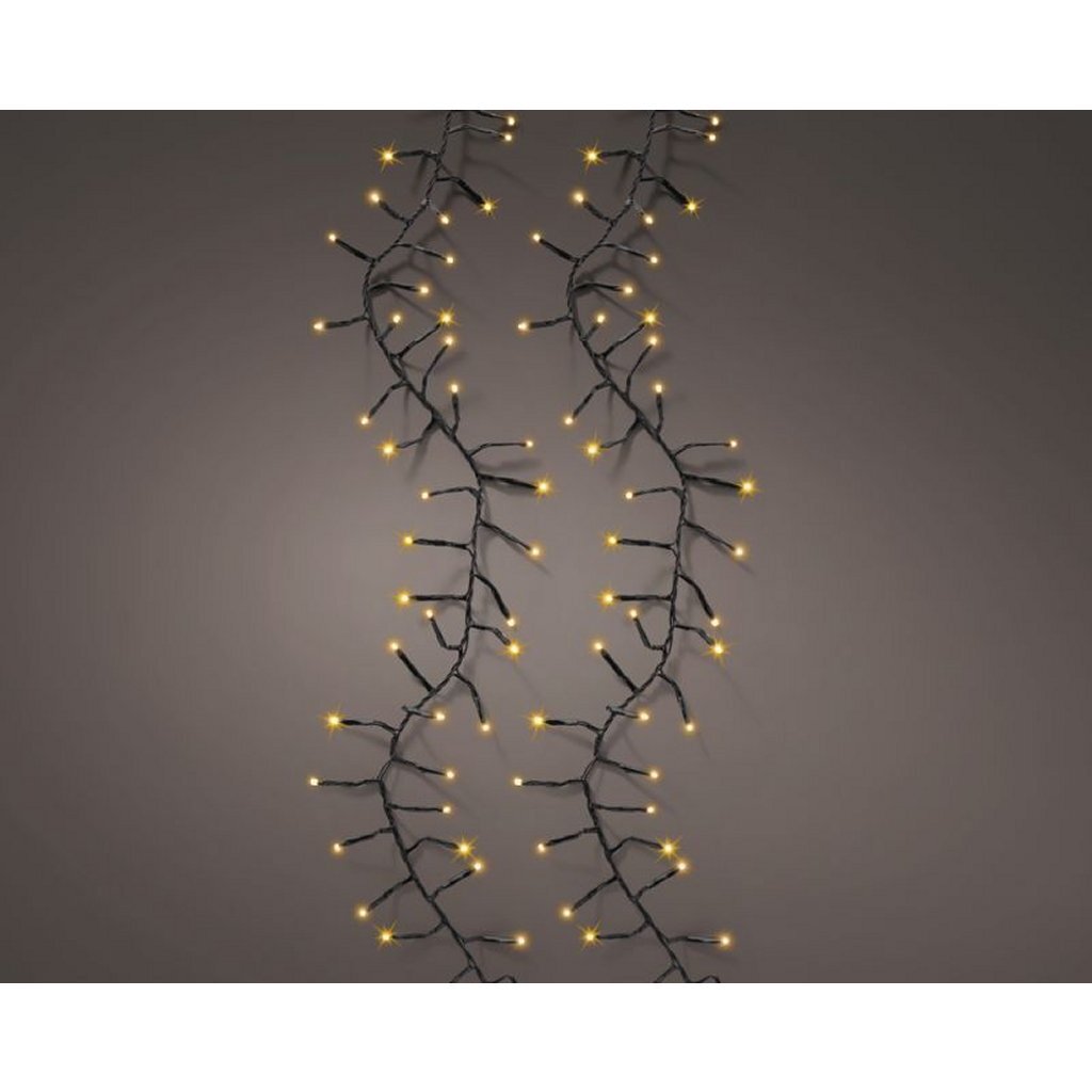 Lumineo LED Excellent Twinkle 648 LED 100 cm nero luce bianca calda