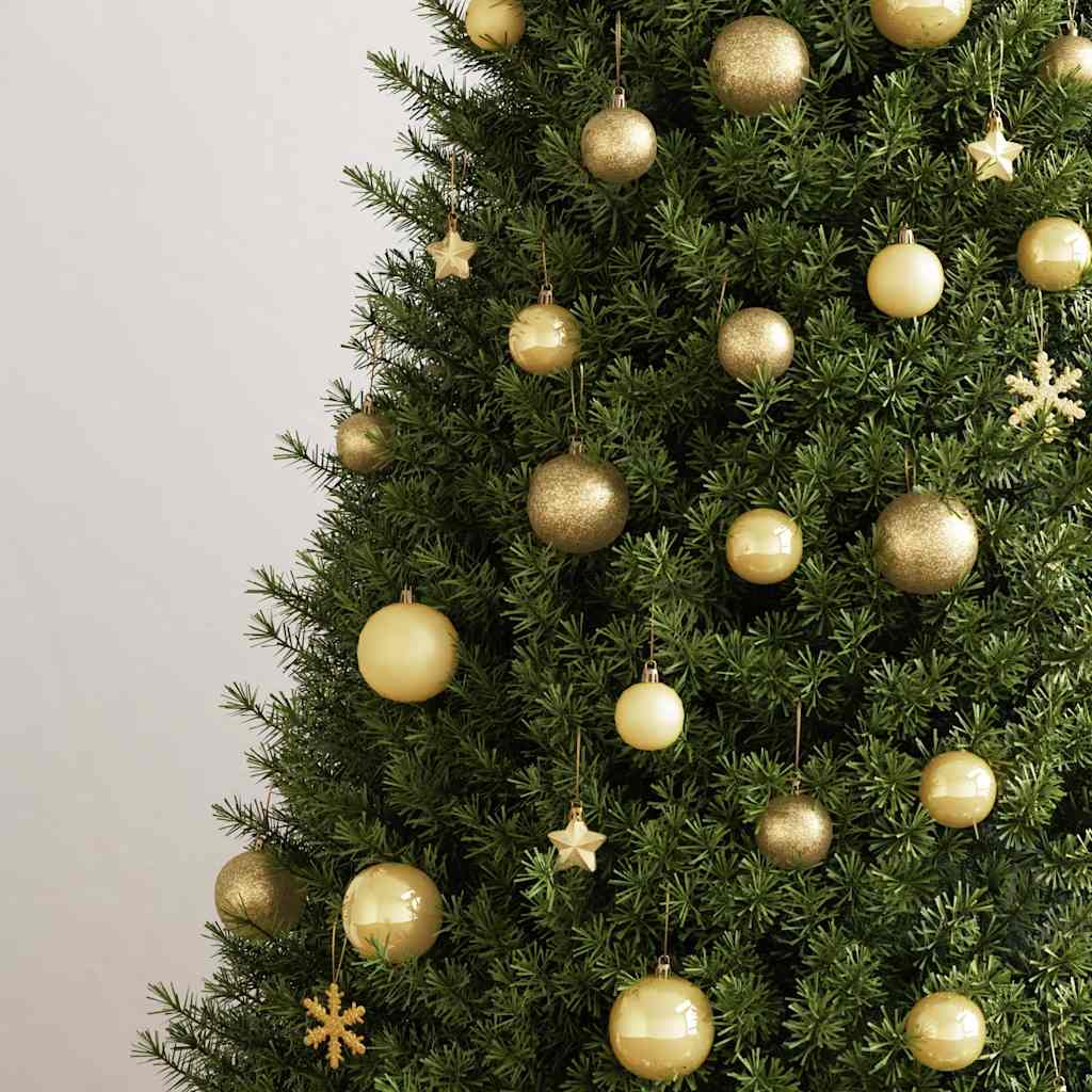 Vidaxl 111-delige kerstballenset polystyreen goudkleurig