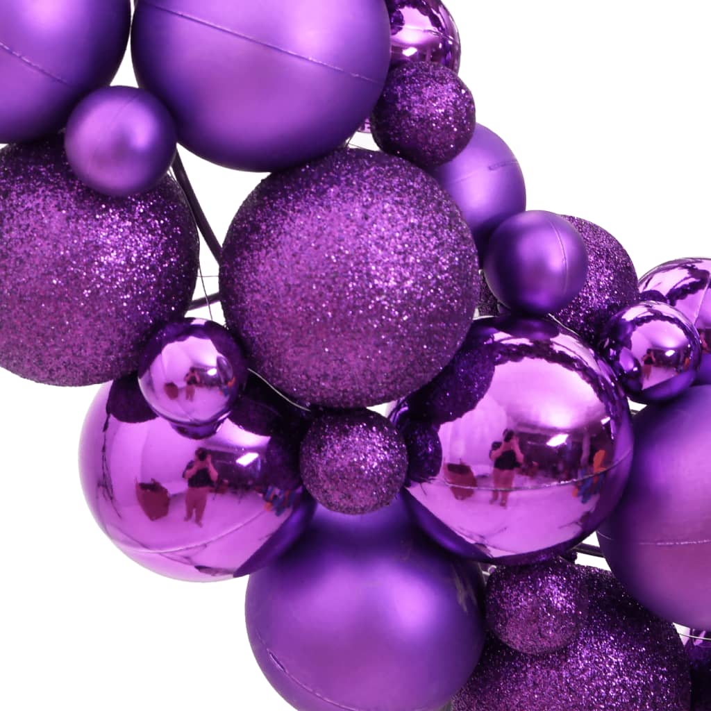 Vidaxl Christmas Greath 45 cm Polyrerene Purple