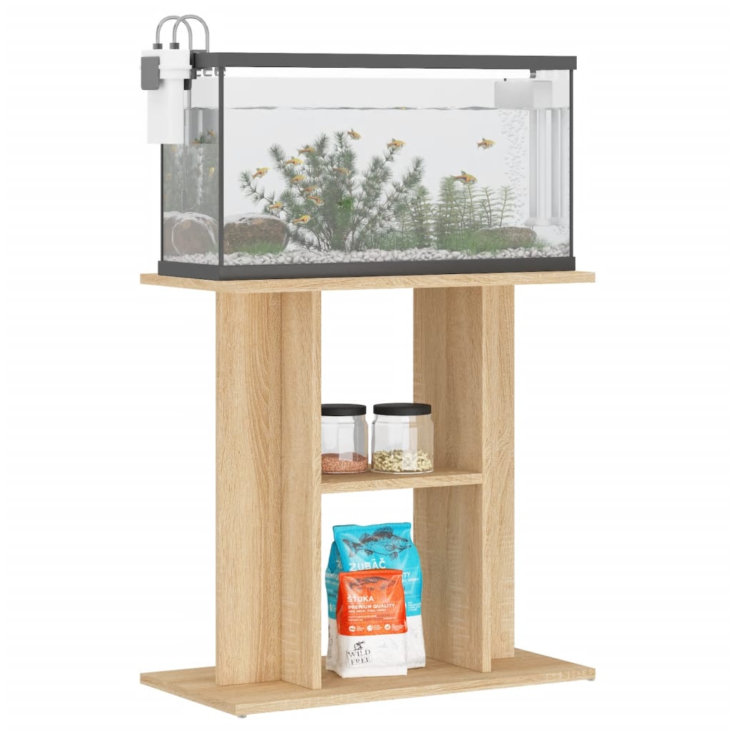 Vidaxl Aquarium Standard 60x30x60 cm de madera procesada Sonoma Oak Colored