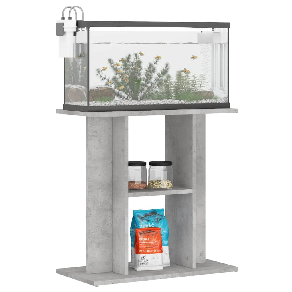 Vidaxl Aquarium Standard 60x30x60 cm de madera procesada betongrijs