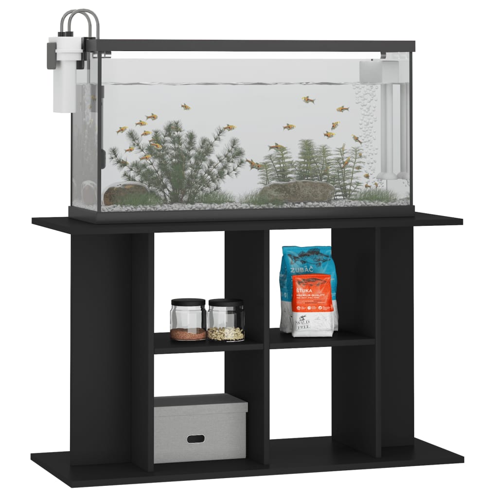 Vidaxl Aquarium Standard 100x40x60 cm de madera procesada negra