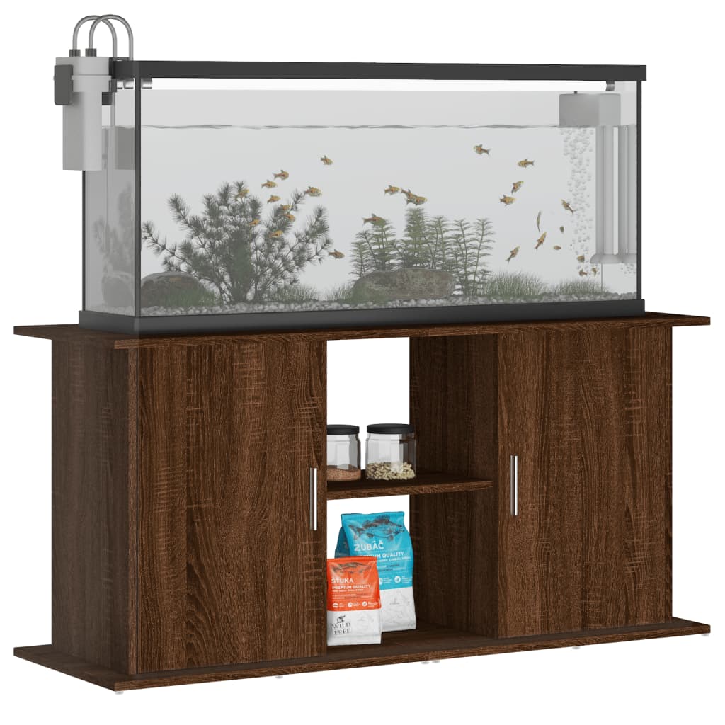 Estándar de Aquarium Vidaxl 121x41x58 cm Color de roble de madera procesada